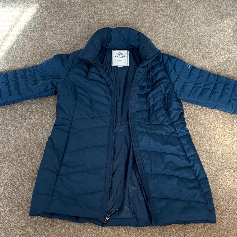 Alpine Women's Deep Blue Puffer Coat